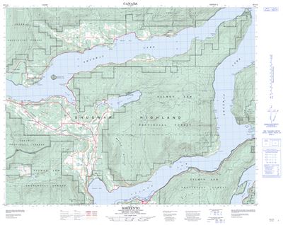 082L14 - SORRENTO - Topographic Map