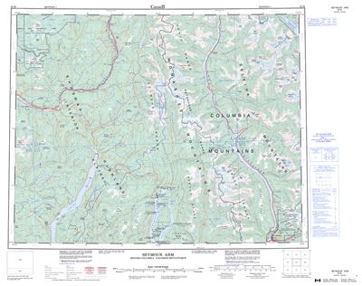 082M - SEYMOUR ARM - Topographic Map