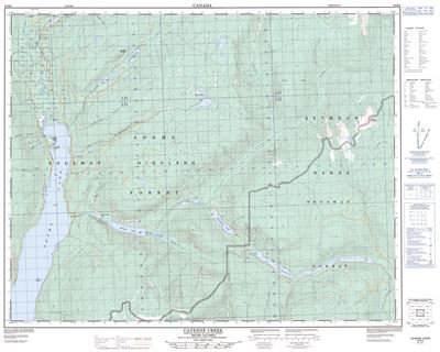 082M06 - CAYENNE CREEK - Topographic Map