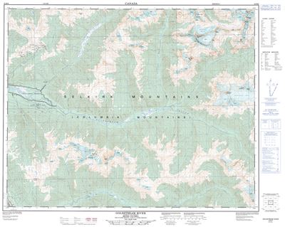 082M09 - GOLDSTREAM RIVER - Topographic Map