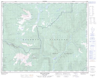 082M13 - WEST RAFT RIVER - Topographic Map