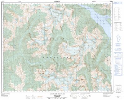 082M16 - ARGONAUT MOUNTAIN - Topographic Map