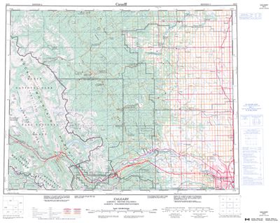 082O - CALGARY - Topographic Map