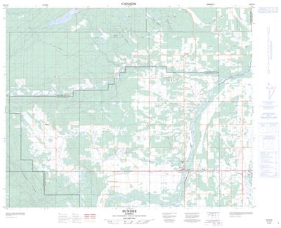 082O15 - SUNDRE - Topographic Map