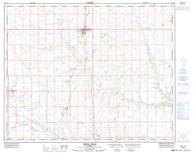 082P11 - THREE HILLS - Topographic Map