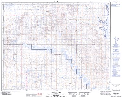 082P16 - FARRELL LAKE - Topographic Map