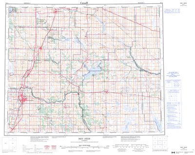 083A - RED DEER - Topographic Map