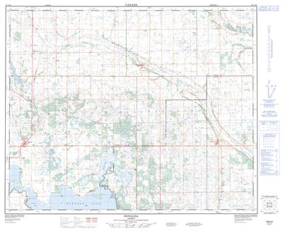 083A10 - DONALDA - Topographic Map