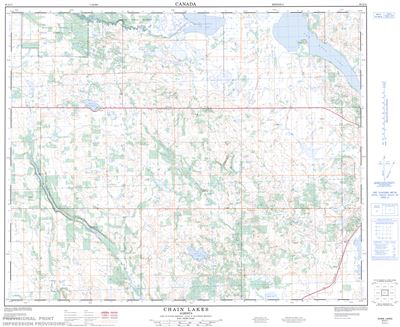 083A11 - CHAIN LAKES - Topographic Map