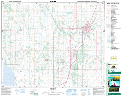 083A12 - PONOKA - Topographic Map