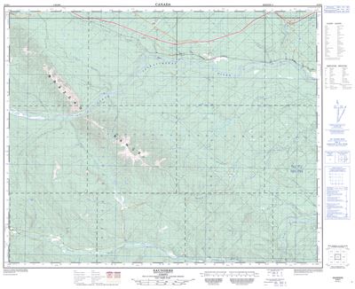 083B05 - SAUNDERS - Topographic Map