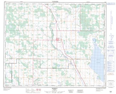 083B09 - RIMBEY - Topographic Map