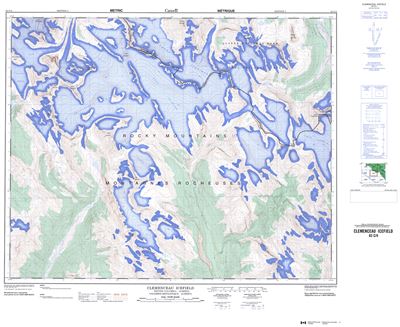 083C04 - CLEMENCEAU ICEFIELD - Topographic Map