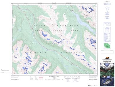 083C12 - ATHABASCA FALLS - Topographic Map