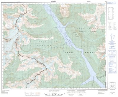 083D07 - HOWARD CREEK - Topographic Map