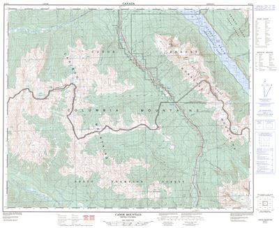 083D11 - CANOE MOUNTAIN - Topographic Map