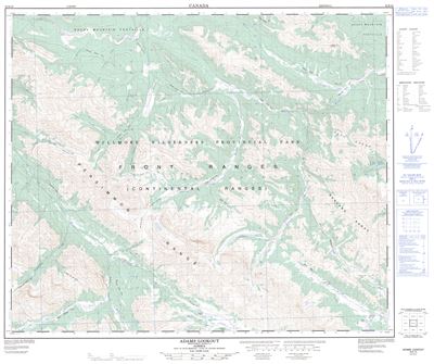 083E10 - ADAMS LOOKOUT - Topographic Map