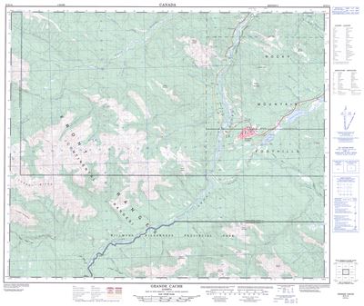 083E14 - GRANDE CACHE - Topographic Map