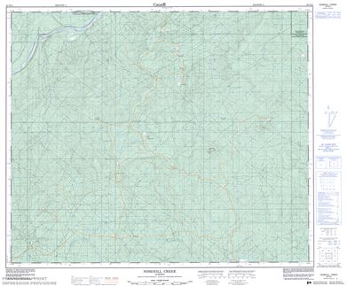 083F15 - NOSEHILL CREEK - Topographic Map