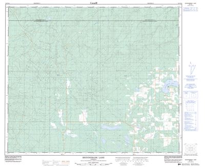 083F16 - SHININGBANK LAKE - Topographic Map