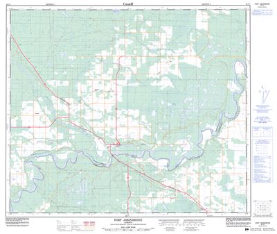 083J07 - FORT ASSINIBOINE - Topographic Map