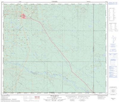 083J11 - SWAN HILLS - Topographic Map