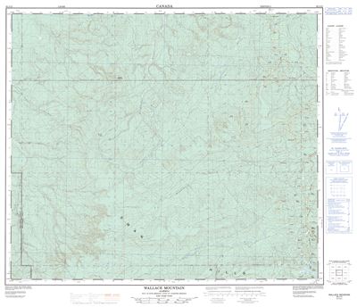 083J13 - WALLACE MOUNTAIN - Topographic Map