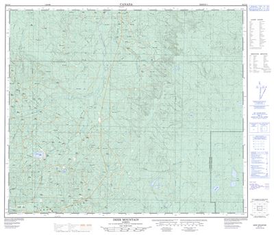 083J14 - DEER MOUNTAIN - Topographic Map
