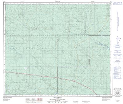 083K08 - TWO CREEK - Topographic Map