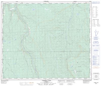 083L12 - LINGRELL LAKE - Topographic Map