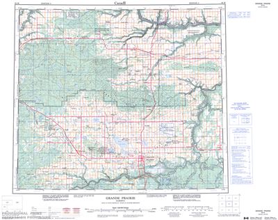 083M - GRANDE PRAIRIE - Topographic Map