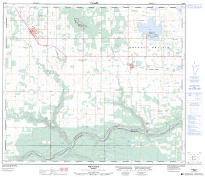 083M03 - WEMBLEY - Topographic Map