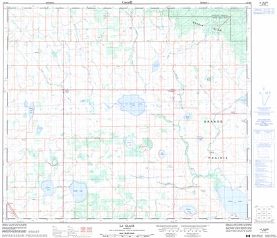 083M06 - LA GLACE - Topographic Map