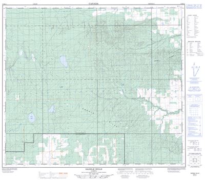 083M11 - SADDLE HILLS - Topographic Map