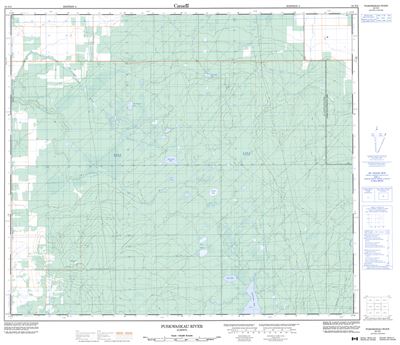 083N05 - PUSKWASKAU RIVER - Topographic Map