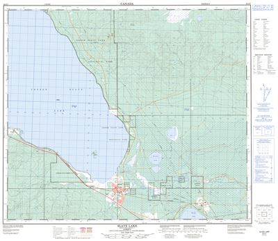 083O07 - SLAVE LAKE - Topographic Map