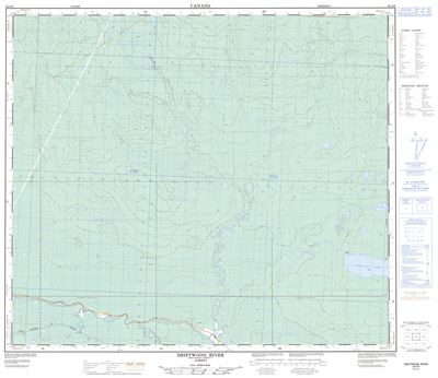 083O08 - DRIFTWOOD RIVER - Topographic Map