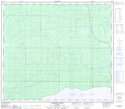 083O11 - NARROWS CREEK - Topographic Map