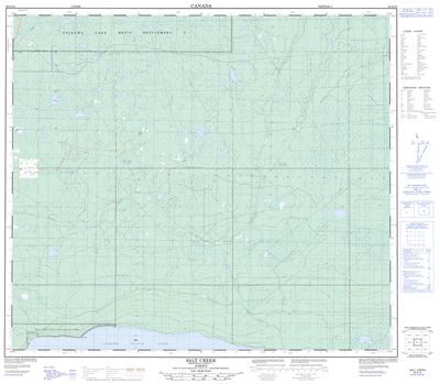 083O12 - SALT CREEK - Topographic Map