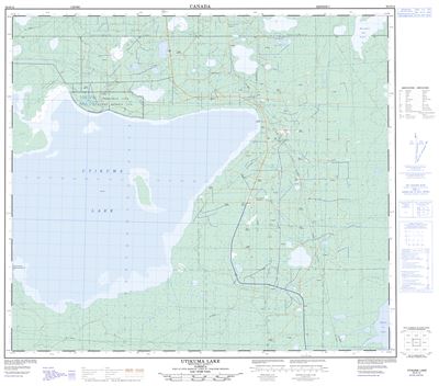 083O14 - UTIKUMA LAKE - Topographic Map