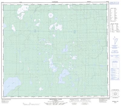 083O15 - BRINTNELL LAKE - Topographic Map
