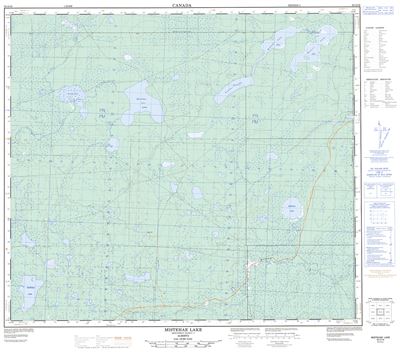 083O16 - MISTEHAE LAKE - Topographic Map