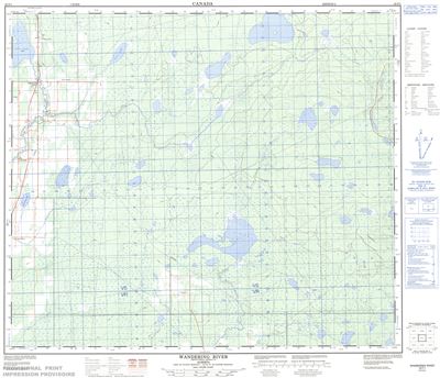 083P01 - WANDERING RIVER - Topographic Map