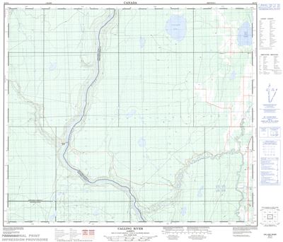 083P02 - CALLING RIVER - Topographic Map