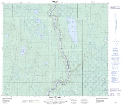 083P07 - AMADOU LAKE - Topographic Map