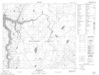 084A01 - HOUSE RIVER - Topographic Map