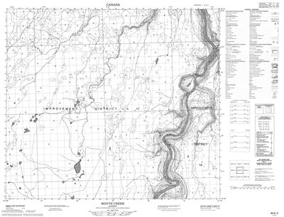 084A02 - BOIVIN CREEK - Topographic Map
