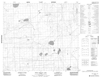 084A06 - WOOD BUFFALO LAKE - Topographic Map