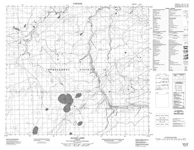 084A08 - ALGAR LAKE - Topographic Map