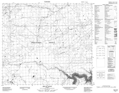 084A10 - BRULE POINT - Topographic Map